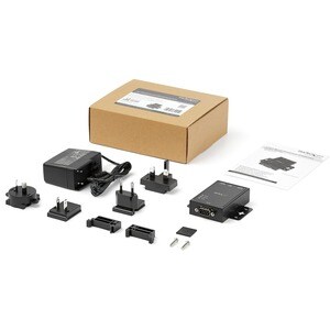 StarTech.com 1 Port RS232 Serial to IP Ethernet Converter / Device Server - Aluminum - 1 x Network (RJ-45) - 1 x Serial Po