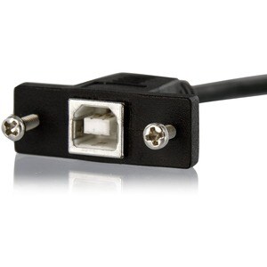 StarTech.com 3 ft Panel Mount USB Cable B to B - F/M - Cable for Storage Enclosure, Hard Drive - First End: 1 x 4-pin USB 