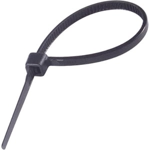 Group Gear Cable Tying - Black - 100 Pack Pack - Cable Tie - 100 mm Length - Nylon