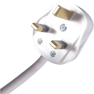 connektgear Power Strip - BS 1363/A - 4 x BS 1363/A - 2m Cord - 13 A Current - 230 V AC Voltage - Wall Mountable - White