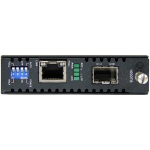 StarTech.com Gigabit Ethernet Fiber Media Converter with Open SFP Slot - 1 Port(s) - 1 x Network (RJ-45) - Twisted Pair, O