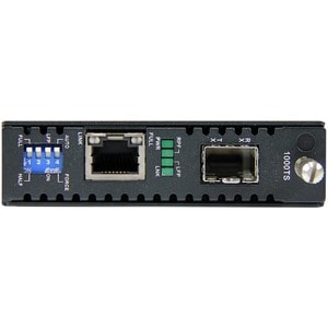 StarTech.com Gigabit Ethernet Fiber Media Converter with Open SFP Slot - 1 Port(s) - 1 x Network (RJ-45) - Twisted Pair, O