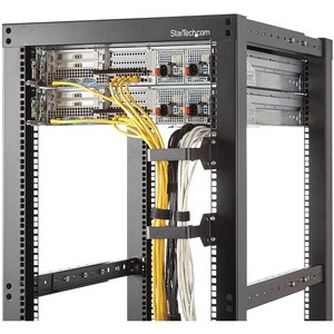 StarTech.com Anneau de gestion de câbles multidirectionnel vertical pour racks de serveur - Crochet de gestion de câbles -