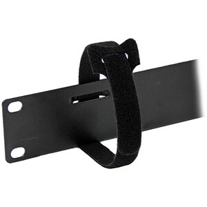 StarTech.com Pannello di gestione cavi per server rack orizzontale 1U con fasce a chiusura a strappo - Pannello gestione c