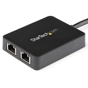 StarTech.com Gigabit Ethernet Adapter for PC - 10/100/1000Base-T - Desktop - USB - 2 Port(s) - 2 - Twisted Pair