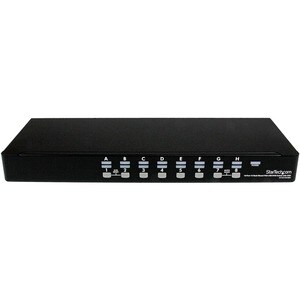 StarTech.com SV1631DUSBU KVM Switchbox - TAA Compliant - 16 Computer(s) - 1920 x 1440 - 2 x USB - 1U - Rack-mountable, Des