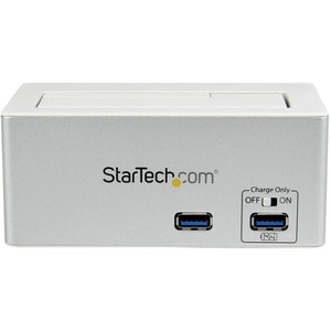 StarTech.com USB 3.0 SATA Hard Drive Docking Station SSD / HDD with integrated Fast Charge USB Hub and UASP For SATA 6 Gbp