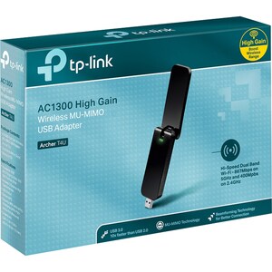TP-Link IEEE 802.11ac Wi-Fi Adapter for Desktop Computer, Media Player, Notebook, Smart TV - USB - 1.27 Gbit/s - 2.40 GHz 