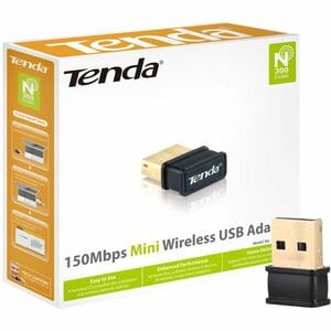 Tenda W311MI Wireless N150 Nano USB Adapter - USB - 150 Mbit/s - 2.40 GHz ISM - External