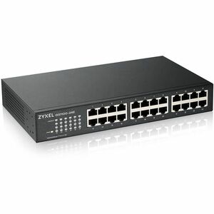 ZYXEL GS1100-24E 24-Port Gigabit Ethernet Switch (Compact Desktop Design) - 24 Ports - Gigabit Ethernet - 10/100/1000Base-