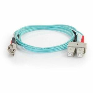 C2G 3m LC-SC 50/125 Duplex Multimode OM4 Fiber Cable - Aqua - 10ft - 3m LC-SC 50/125 Duplex Multimode OM4 Fiber Cable - Aq