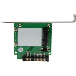 StarTech.com SATA to mSATA SSD Adapter w/ Full and Low Profile Brackets - SATA to Mini SATA Converter Card