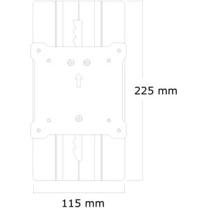 Neomounts Neomounts Pro Mounting Adapter for Flat Panel Display - Silver - Height Adjustable - 25.4 cm to 68.6 cm (27") Sc