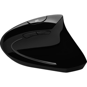 Adesso iMouse E10 2.4 GHz RF Wireless Vertical Ergonomic Mouse - Optical - Wireless - Radio Frequency - 2.40 GHz - No - Bl