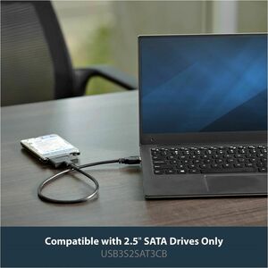 StarTech.com USB 3.0 auf 2,5" SATA III Adapter Kabel mit UASP - USB 3.0 zu SATA SSD/HDD Konverter - Schwarz