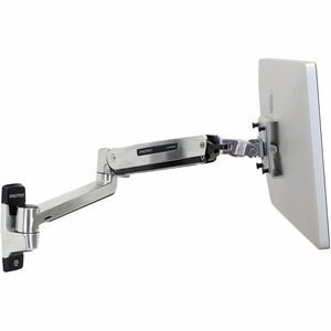 Ergotron Mounting Arm for Display Screen, Digital Signage Display, LCD Display, TV - Polished Aluminum - Height Adjustable