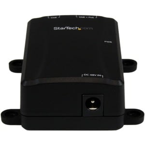 StarTech.com 1 Port Gigabit PoE Power over Ethernet Injector 48V / 30W - 802.3at / 802.3af - Wall-Mountable - 110 V AC, 22