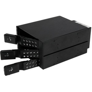 StarTech.com Scheda backplane per rack portatili hot-swap trayless in alluminio 3 alloggiamenti per SAS II/SATA III 3,5"- 