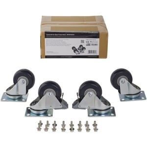 StarTech.com Caster Kit for Open Frame Rack - Add mobility to your server rack with these heavy duty casters