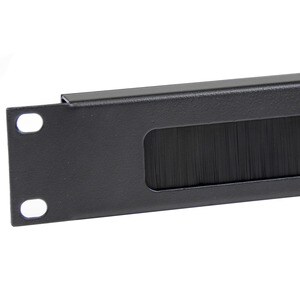 StarTech.com 1U Brush Strip Horizontal Server Rack Cable Management Panel - Cable Management Panel - 1U Rack Height x 19" 