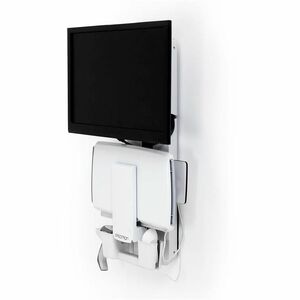 Ergotron StyleView Lift for Monitor, Keyboard, Mouse, Scanner - White - Height Adjustable - 24" Screen Support - 33 lb Loa