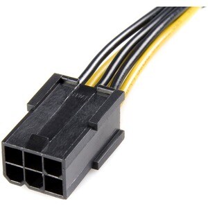 StarTech.com PCI Express 6 Pin auf 8 Pin Adapterkabel - für PCI Express Card - PCI-E / PCI-E - Gelb - 1