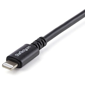 StarTech.com 3m Apple® 8-Pin Lightning Connector auf USB Kabel - USB Kabel für iPhone / iPod / iPad - Schwarz - Cable for 