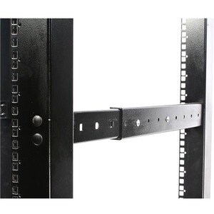StarTech.com 4 Post Open Frame Rack - 25U Rack Cabinet - Heavy Gauge Mounting Rails - Open Frame - Server Rack (4POSTRACK2