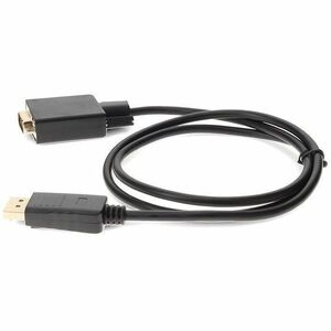 AddOn 3ft DisplayPort 1.2 Male to VGA Male Black Cable For Resolution Up to 1920x1200 (WUXGA) - 3 ft DisplayPort/VGA Video