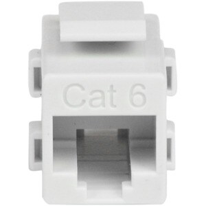 StarTech.com White Cat 6 RJ45 Keystone Jack Network Coupler - F/F - 1 x RJ-45 Network Female - 1 x RJ-45 Network Female - 