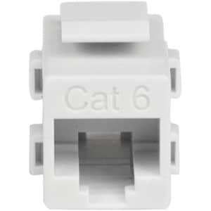 StarTech.com Cat 6 RJ45 Keystone Jack - Cat6 Netzwerkkoppler - RJ 45 Netzwerk Kuplung - Buchse/Buchse - Weiß - Weiß