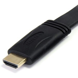 StarTech.com 6 ft Flat High Speed HDMI Cable with Ethernet - Ultra HD 4k x 2k HDMI Cable - HDMI to HDMI M/M - First End: 1