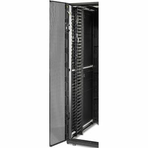 APC by Schneider Electric AR7580A Cable Organizer - Black - 2 Each Pack - TAA Compliant - Cable Pass-through - 42U Rack He