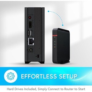 Buffalo LinkStation 210 4TB Personal Cloud Storage with Hard Drives Included - 1 x 4 TB HDD - Personal Cloud - Easy Setup 