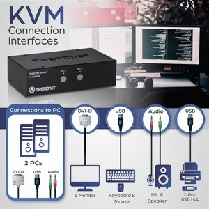 2-port DVI KVM Switch Kit