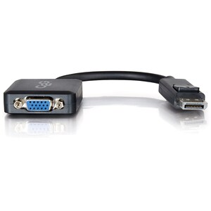 C2G 8in DisplayPort to VGA Adapter Converter - M/F - DisplayPort/VGA for Notebook, Tablet, Monitor, Video Device - 8" - 1 