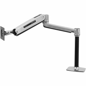 Ergotron Mounting Arm for Display Screen, Digital Signage Display, LCD Display, TV - Polished Aluminum - Height Adjustable