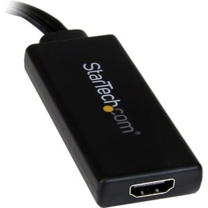 StarTech.com Adaptateur VGA vers HDMI avec audio USB et alimentation USB - Convertisseur portable - M/F - Blanc - Noir