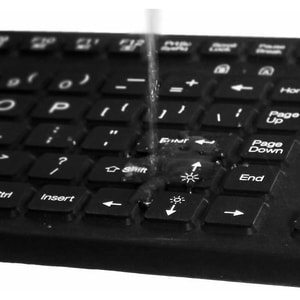 Adesso Antimicrobial Waterproof Touchpad Keyboard - Cable Connectivity - USB Interface - 108 Key Windows Key Hot Key(s) - 