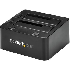 StarTech.com Dual-Bay USB 3.0 to SATA Hard Drive Docking Station, 2.5/3.5" SATA I/II/III, SSD/HDD Dock, USB Hard Drive Bay