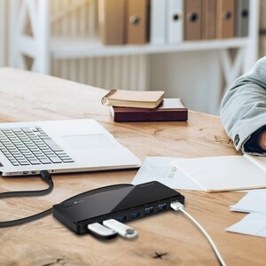 TP-Link UH700 USB Hub - USB 3.0 Micro-B - External - 7 Total USB Port(s) - 7 USB 3.0 Port(s) - Linux, Mac, PC