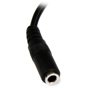 StarTech.com 15cm Audio Kabel 3,5mm Klinke auf 2x RCA/Cinch (Buchse/Stecker) - Cable for Audiogerät, iPod, MP3-Player - Ni