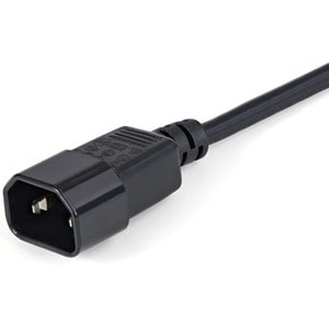 StarTech.com Câble / Cordon d'extension d'alimentation standard C13 vers C14 de 1m - Mâle / Femelle - Pour Alimentation sa