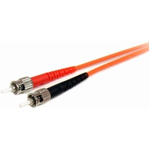 StarTech.com 1m Fiber Optic Cable - Multimode Duplex 62.5/125 - LSZH - LC/ST - OM1 - LC to ST Fiber Patch Cable - Cable fo