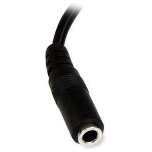 StarTech.com 6in Stereo Audio Cable - 3.5mm Female to 2x RCA Male - RCA to AUX Y Cable - 1x 3.5mm (F), 2x RCA Audio (M) Sp