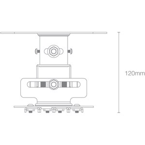 FLUSH UNIVERSAL CEILING MOUNT WHITE