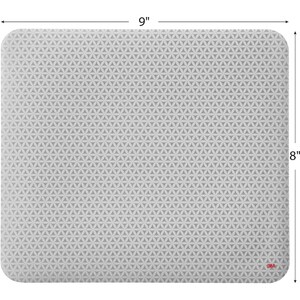 3M Precise Mouse Pad - Gray Bitmap - 0.30" x 8" Dimension - Foam - 1 Pack