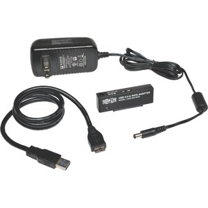 Eaton Tripp Lite Series USB 3.0 SuperSpeed to SATA III Adapter for 2.5 in. to 3.5 in. SATA Hard Drives - 1 x Type B Female