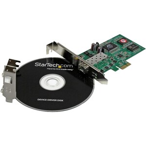 StarTech.com PCI Express Gigabit Ethernet Fiber Network Card w/ Open SFP - PCIe GbE SFP Network Card Adapter NIC - Fiber O