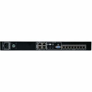 Tripp Lite by Eaton NetCommander 8-Port Cat5 KVM over IP Switch - 1 Remote + 1 Local User 1U Rack-Mount - 8 Computer(s) - 